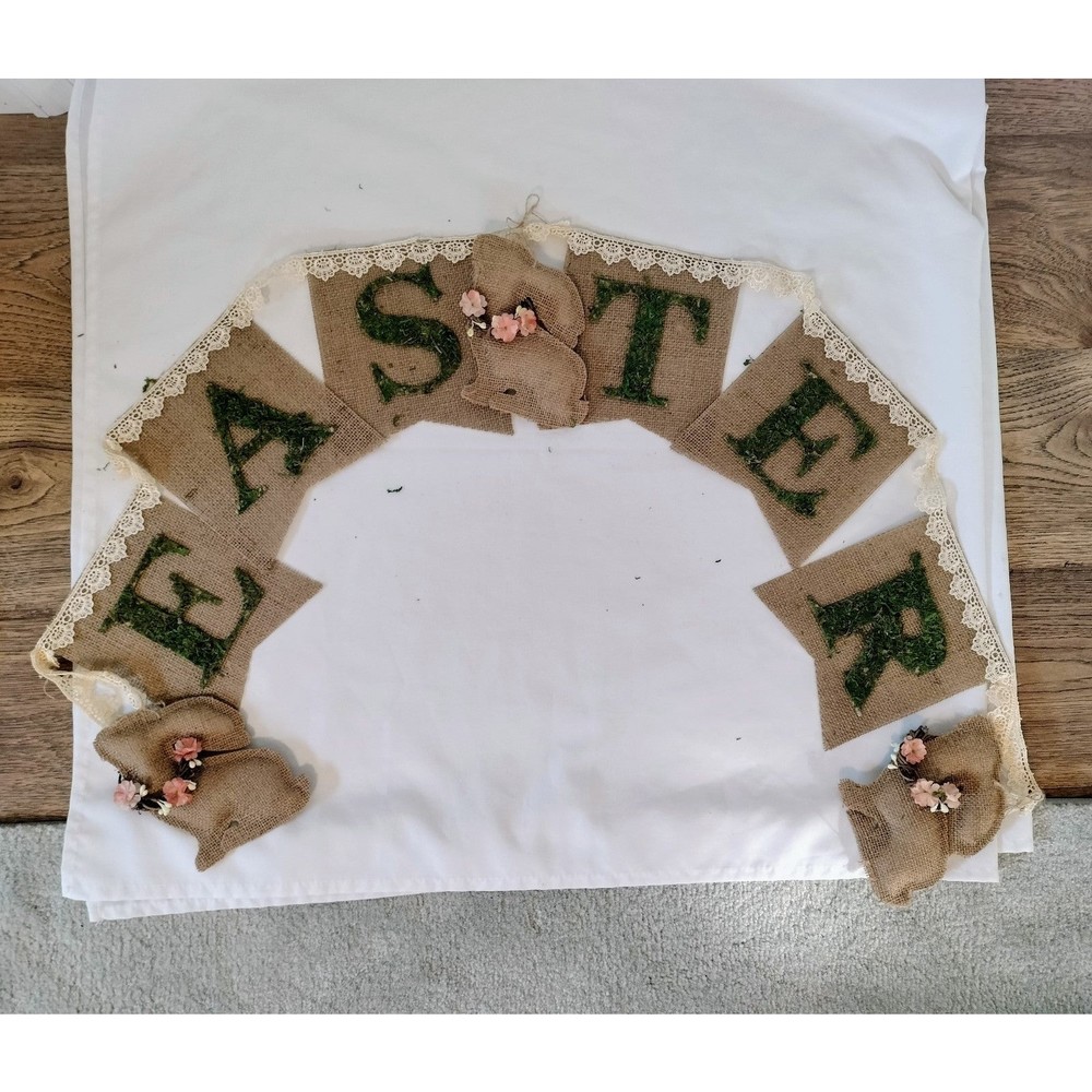 Easter Bunny Rabbit Banner Decor